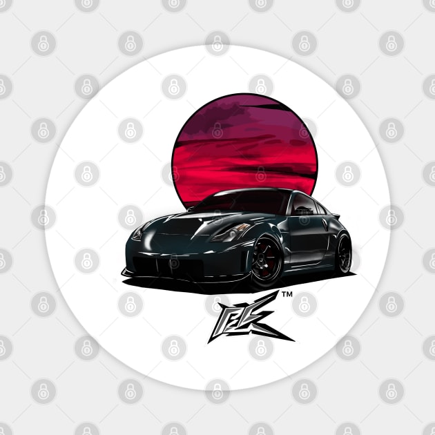 nismo 350z pearl midnight black Magnet by naquash